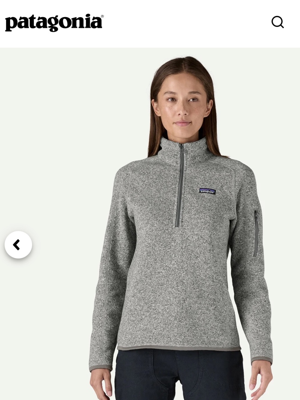 Patagonia Gray 1/4-Zip Better Sweater Pullover
